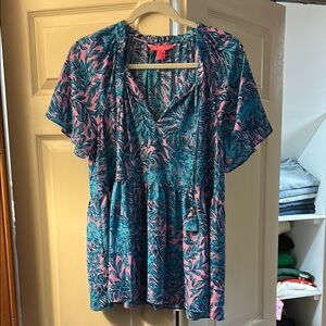 Drapey Lilly Pulitzer short sleeve top